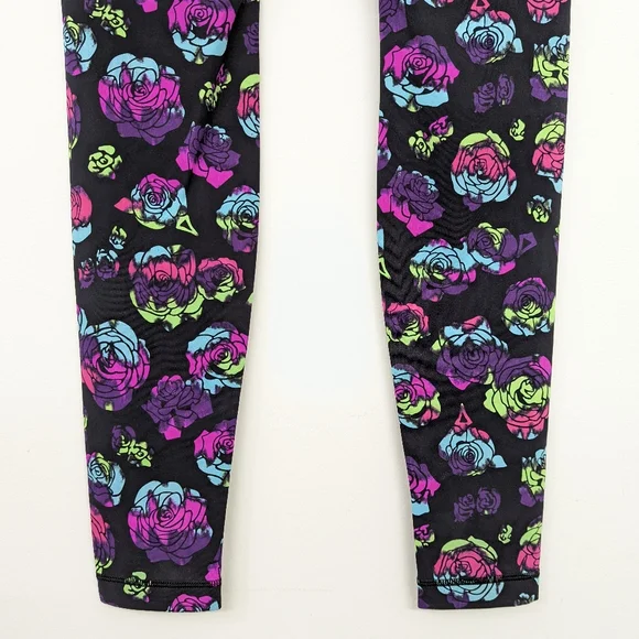 🦄 RARE Lululemon Limited Edition Wunder Under Pant Ivivva Neon Rainbow Rose - Picture 10 of 12